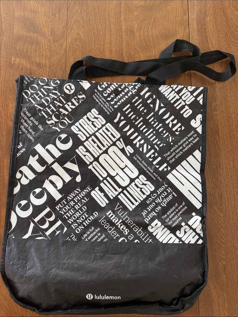 lululemon athletica Red, White, Black and SulverTote Set-4 totes
